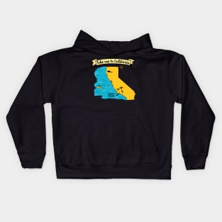 Take Me To California - Santa Monica beach graphic Kids Hoodie